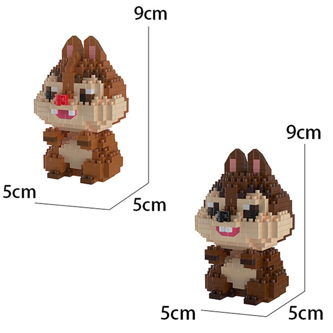 

hot classical Creative cartoon Chipmunk brother figures Chip Dale model bricks mini micro diamond build blocks toys child gift