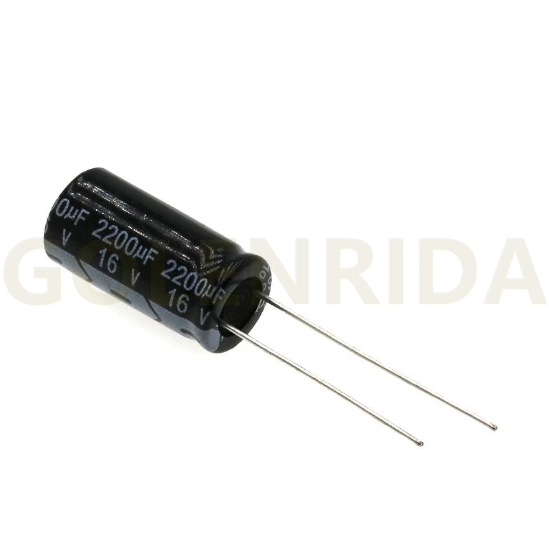 10PCS Electrolytic capacitor 16V2200uF 10*20mm aluminum electrolytic 2200uf 16v | Электронные компоненты и