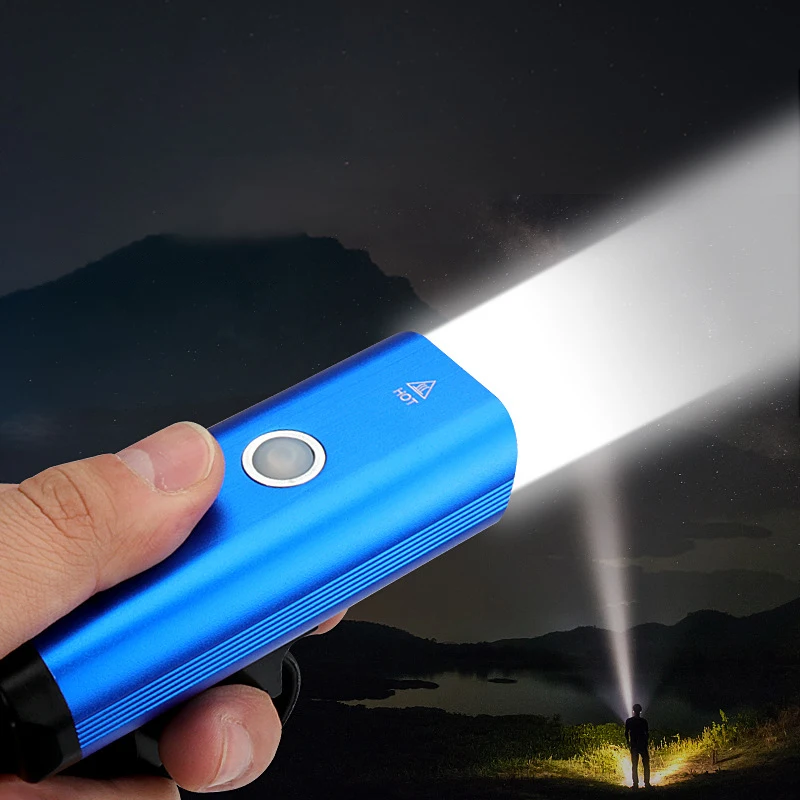 

New Bicycle Light Bicycle Usb Rechargeable Light Mtb Bike Light Power Bank Flashlight Waterproof Bicycle Headlight