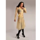 Лидер продаж, прозрачный латексный тренчкот для девушек, длинная куртка, костюм без бюстгальтера и нижнего белья