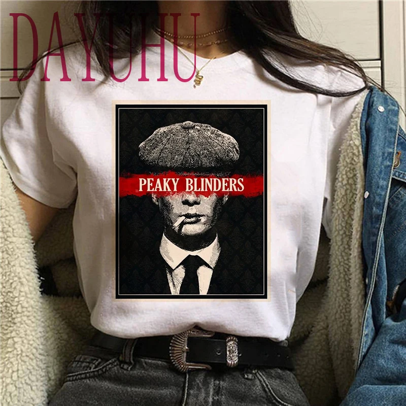 Футболка унисекс с надписью Peaky Blinders уличная одежда топ в стиле хип хоп футболка