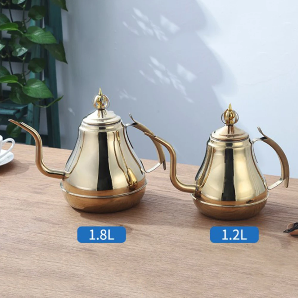 

Чайник чайный термостойкий из нержавеющей стали с крышкой, 1,2 л/1,8 л