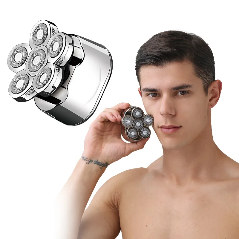 

New Electric Shavers Multifunction 6-in-1 USB Charging Whole Body Waterproof Design With LED Display For Men Electrical Shaver