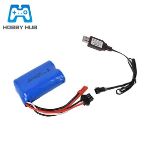 Литий-ионный аккумулятор 6,4 в, 1000 мАч + зарядное устройство для wltoys A303 A313 A323 A333, 112, RC, автомобильный катер, турки, 6,4 в, аккумулятор с аккумулятором, с аккумулятором и зарядным устройством