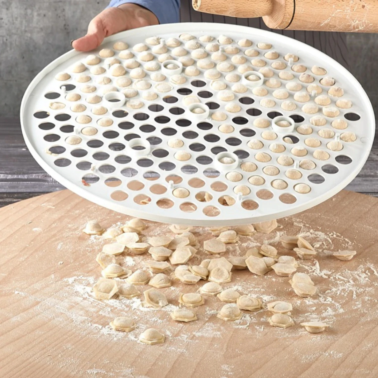 

40 см Большой размер, зеркальное изготовление теста, пресс-форма Manti, пельмени, кондитерские изделия из теста, кухонные инструменты «сделай с...