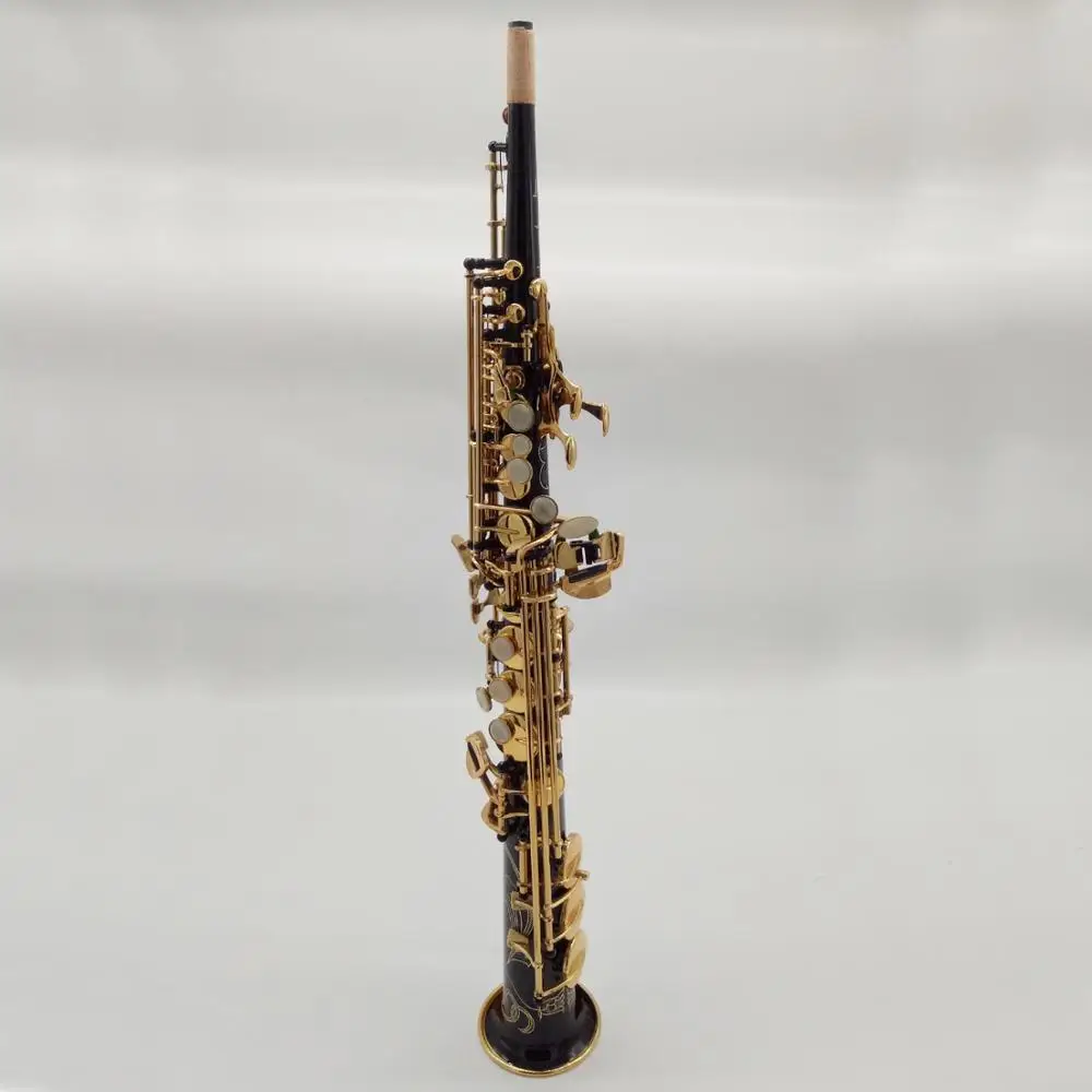 Бренд MFC сопрано саксофон 802 черный лак B ровное Sax 80II с корпусом мундштук трос