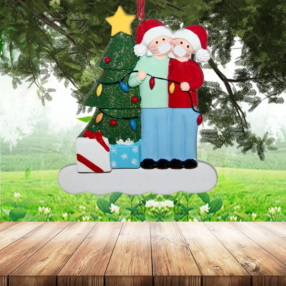 2020 Рождественское украшение индивидуальное подвесное пластиковая подвеска с