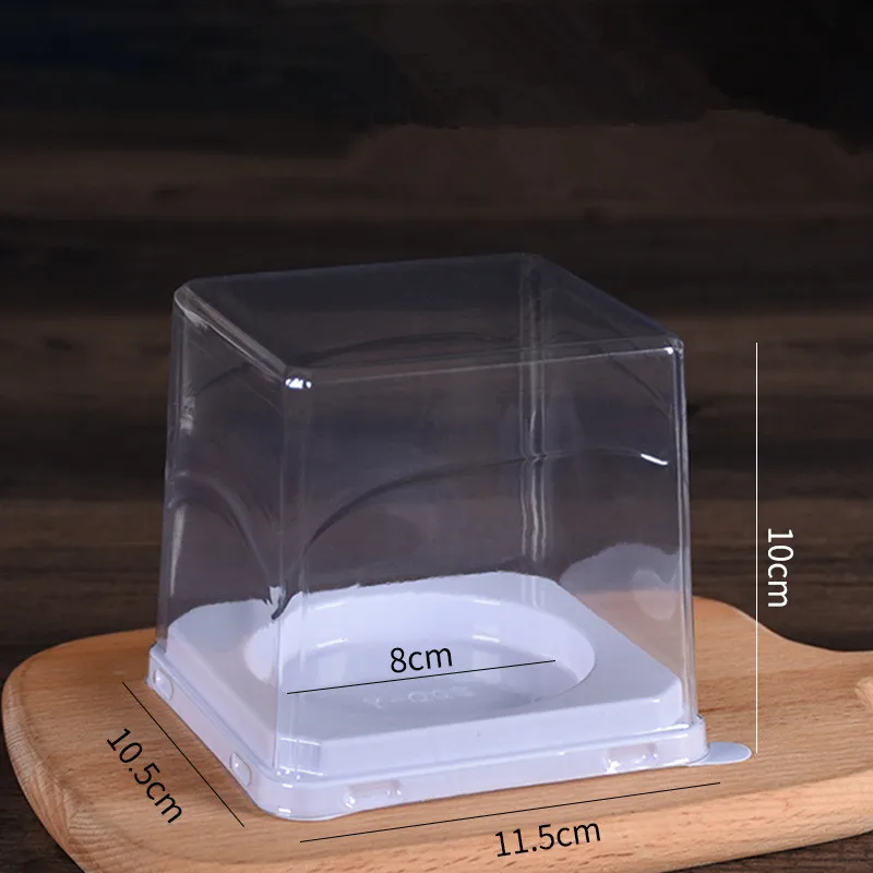 50 шт. одноразовые блистерные коробки для пирожных 4 дюйма | Дом и сад