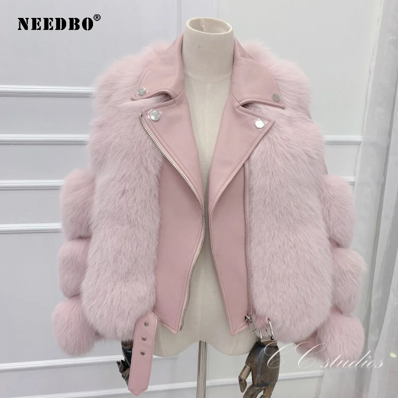 NEEDBO Faux Fur Coat Women Jacket Streetwear Elegant Thick Warm Teddy Jacket Coats Oversize 2020 Motorcycle Chaquetas Outerwear