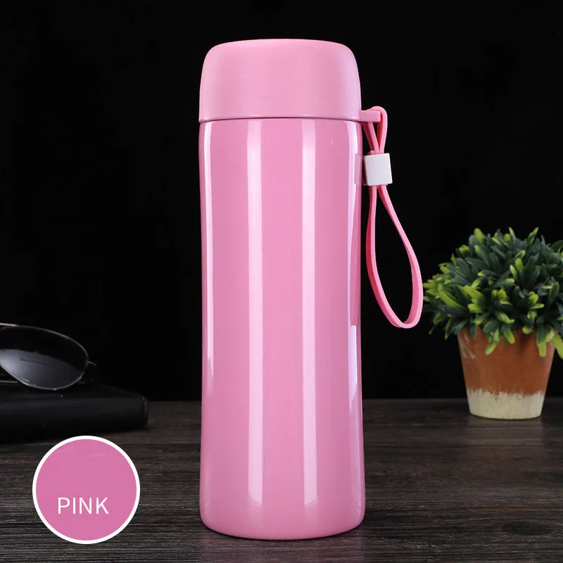 Простая термос из нержавеющей стали кружка для воды с веревкой дорожная уличная