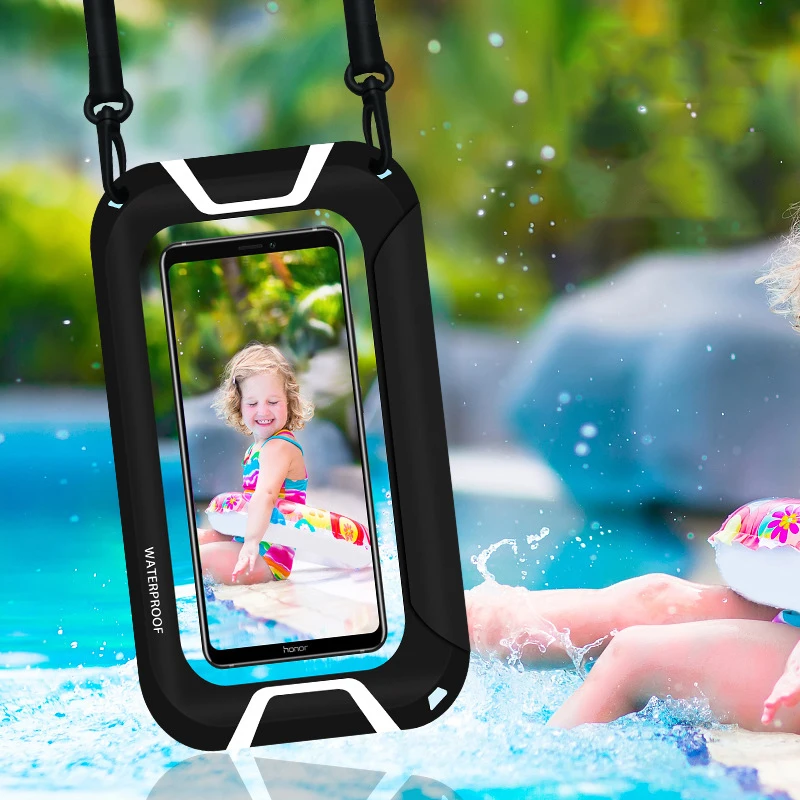 

7 Inch Kayak Waterproof Phone Bag Swimming Pool River Trekking Bag Rafting Diving Surfing Beach Use Phone Case Cover