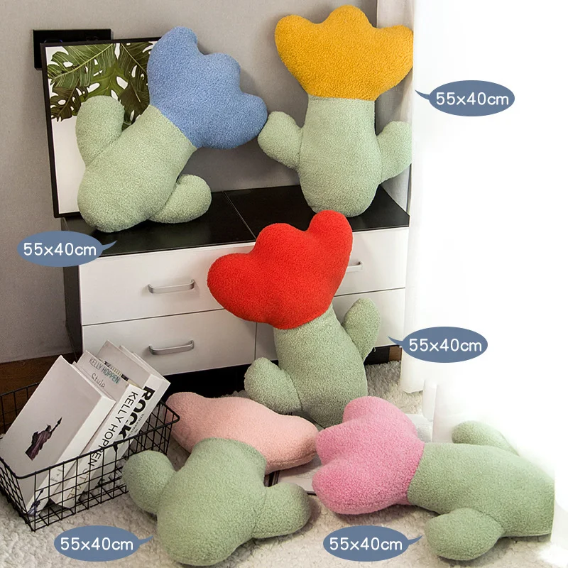 

Tulip Flower pillow Artificial Sun Flower Plush Tulip Plush Plants Stuffed Toy Soft Bookshelf Decor Flowers Pillow for Girl Gift