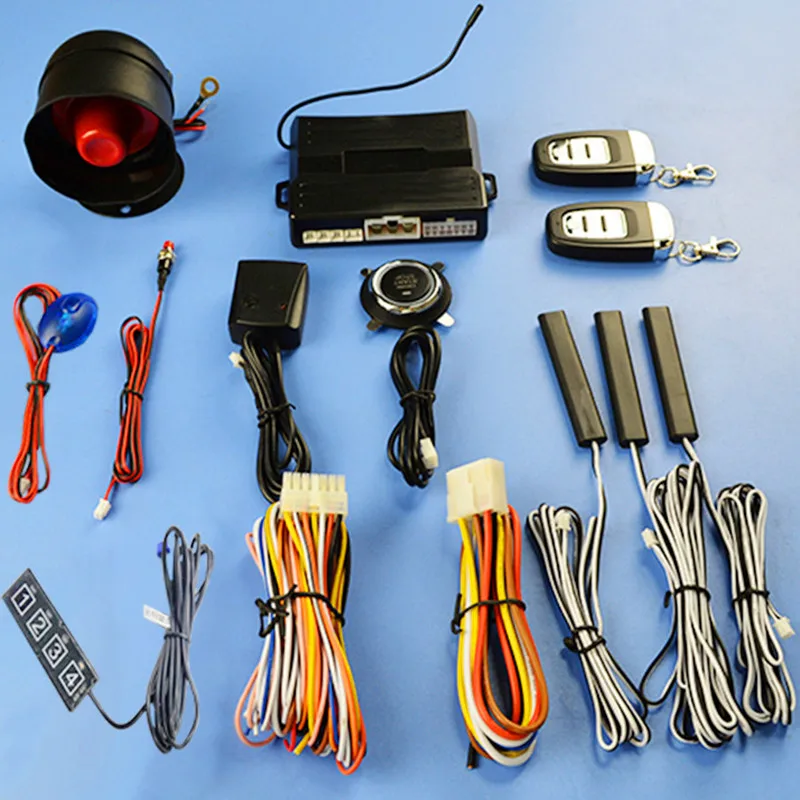 

Universal PKE Keyless Entry Car One-key Start System Password Keyboard Unlock Anti-theft Device Remote Control Switch Off