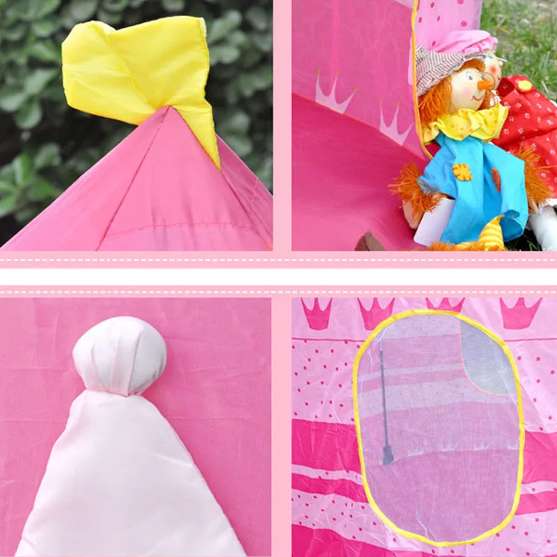 

Children Beach Tent Baby Toy Play Game House Kids Princess Prince Castle Indoor Outdoor Toys Tents Gifts BM88