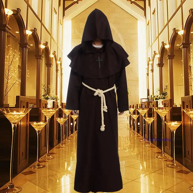 Церковные костюмы церковная одежда христианские Джуды фриар косплей волшебник