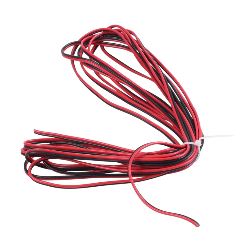Практичный бутик 5 м 22AWG Красный Черный двухъядерный Электрический кабель провод