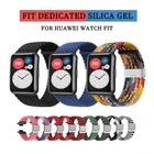 Ремешок спортивный для Huawei Watch FIT, регулируемый плетеный эластичный быстросъемный браслет, несколько цветов