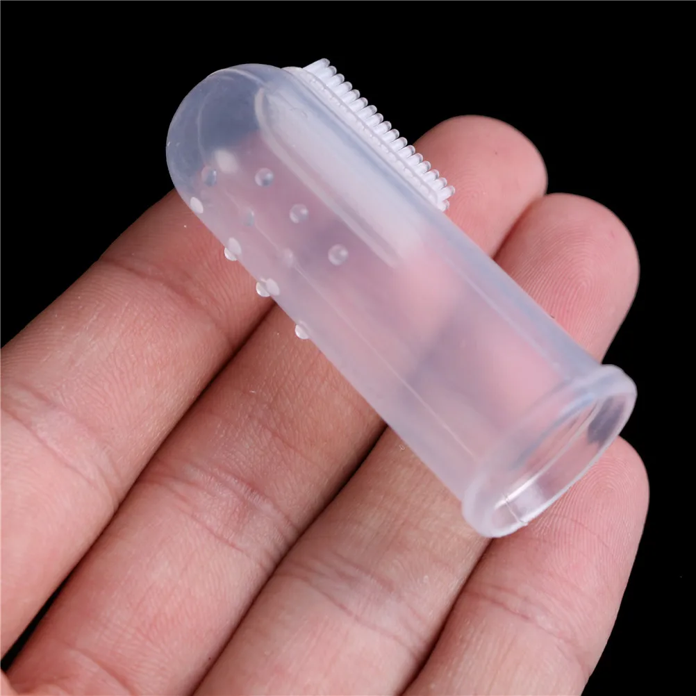 

5Pcs Silicon Baby Finger Toothbrush Baby mouth cleaning Children Teeth Clear Soft Silicone Infant Tooth Rubber Cleaning Brush