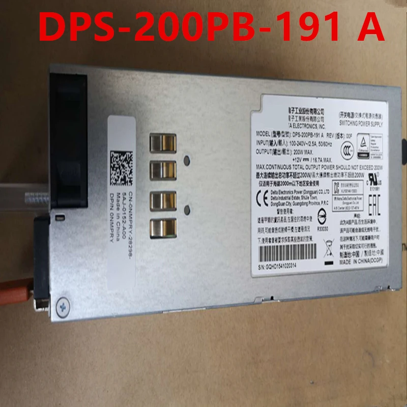 

Almost New Original PSU For Dell N3024 N3048 200W Switching Power Supply DPS-200PB-191 A 0NMPRY