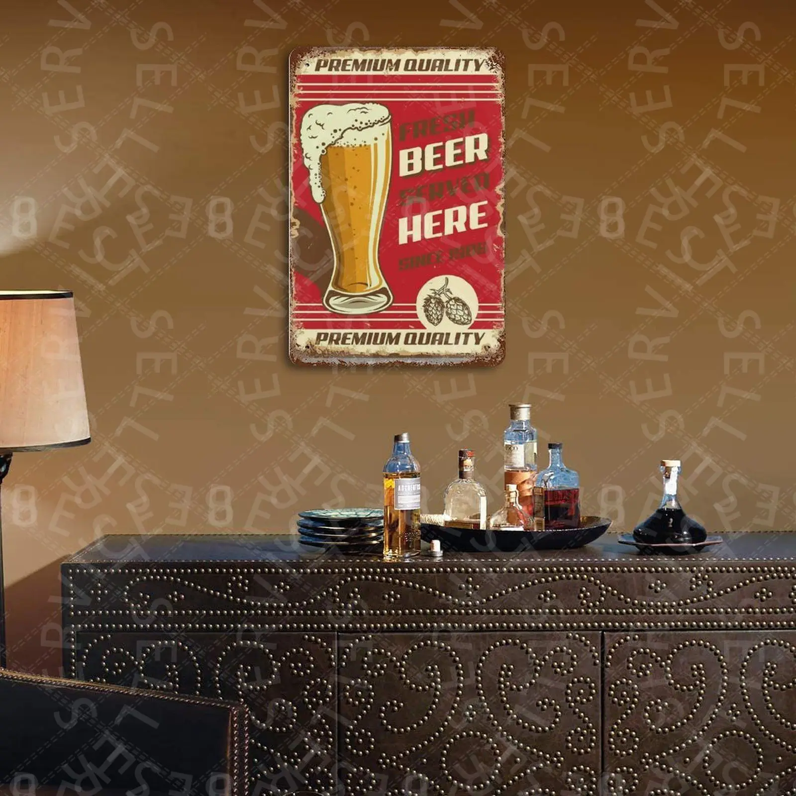 

Fresh Beer Served Here Since 1986 Tin Sign Metal Poster Vintage Iron Painting Bar Pub Wall Decor Plaques Kitchen Room wall Signs