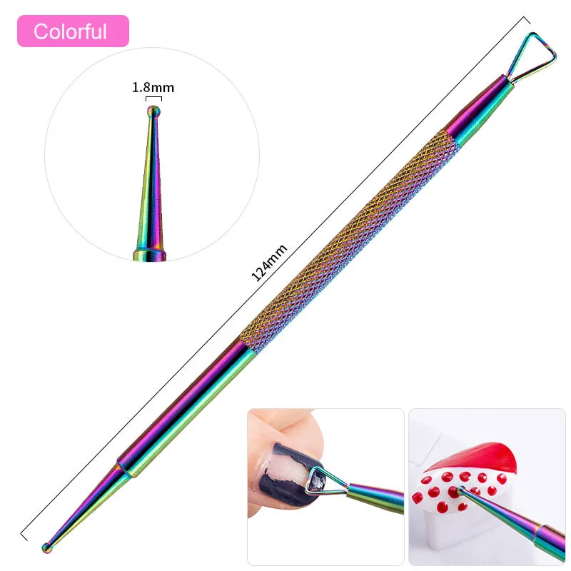 1 шт. розовое золото серебро цветная ручка для точечных работ нержавеющая сталь