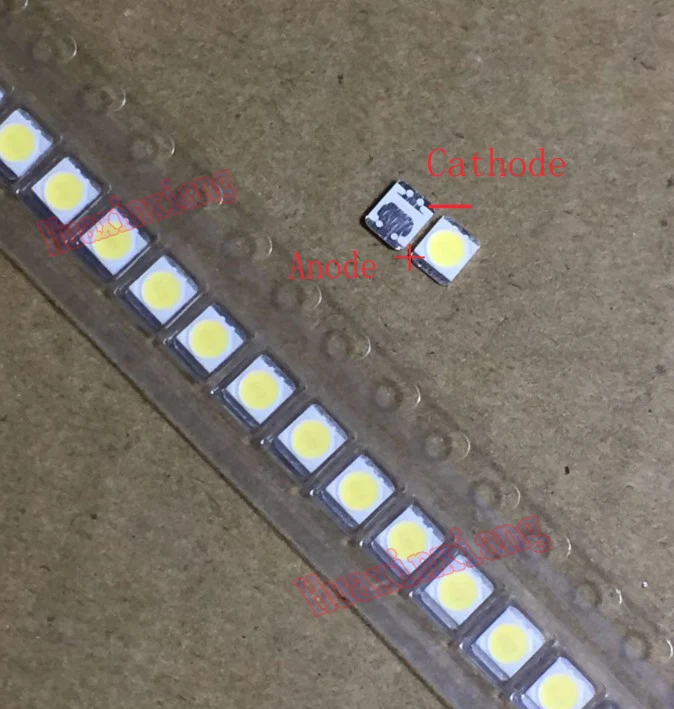 500 шт./лот LG Innotek SMD светодиодный 3528 2835 3V 100LM 1 Вт, холодный белый свет для ТВ/ЖК-дисплей Применение Подсветка