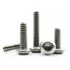 1050 шт. UNC 2 #-56 4 #-40 6 #-32 8 #-32 10 #-24 США грубая резьба 304 нержавеющая сталь Шестигранная головка кнопка круглая головка болт