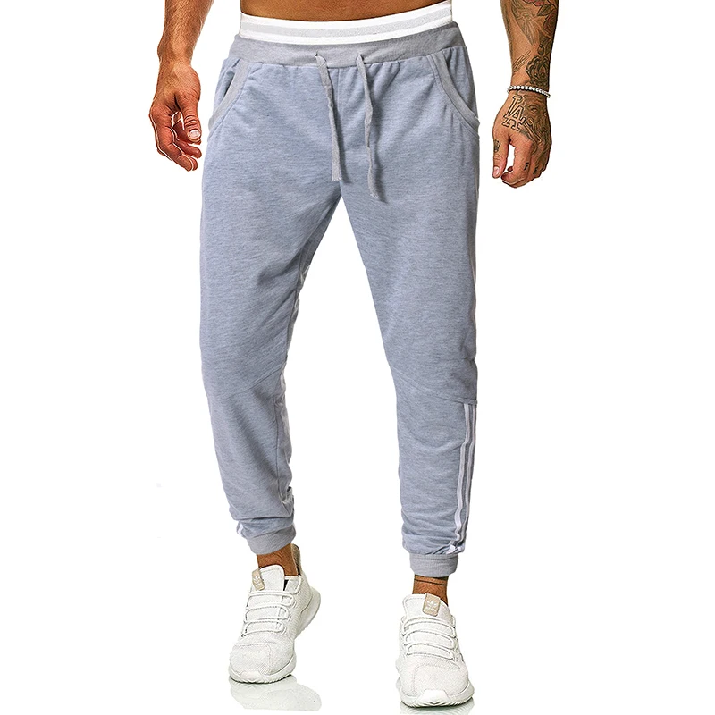 MJARTORIA 2019 мужские брюки полная длина повседневные модные одноцветные длинные