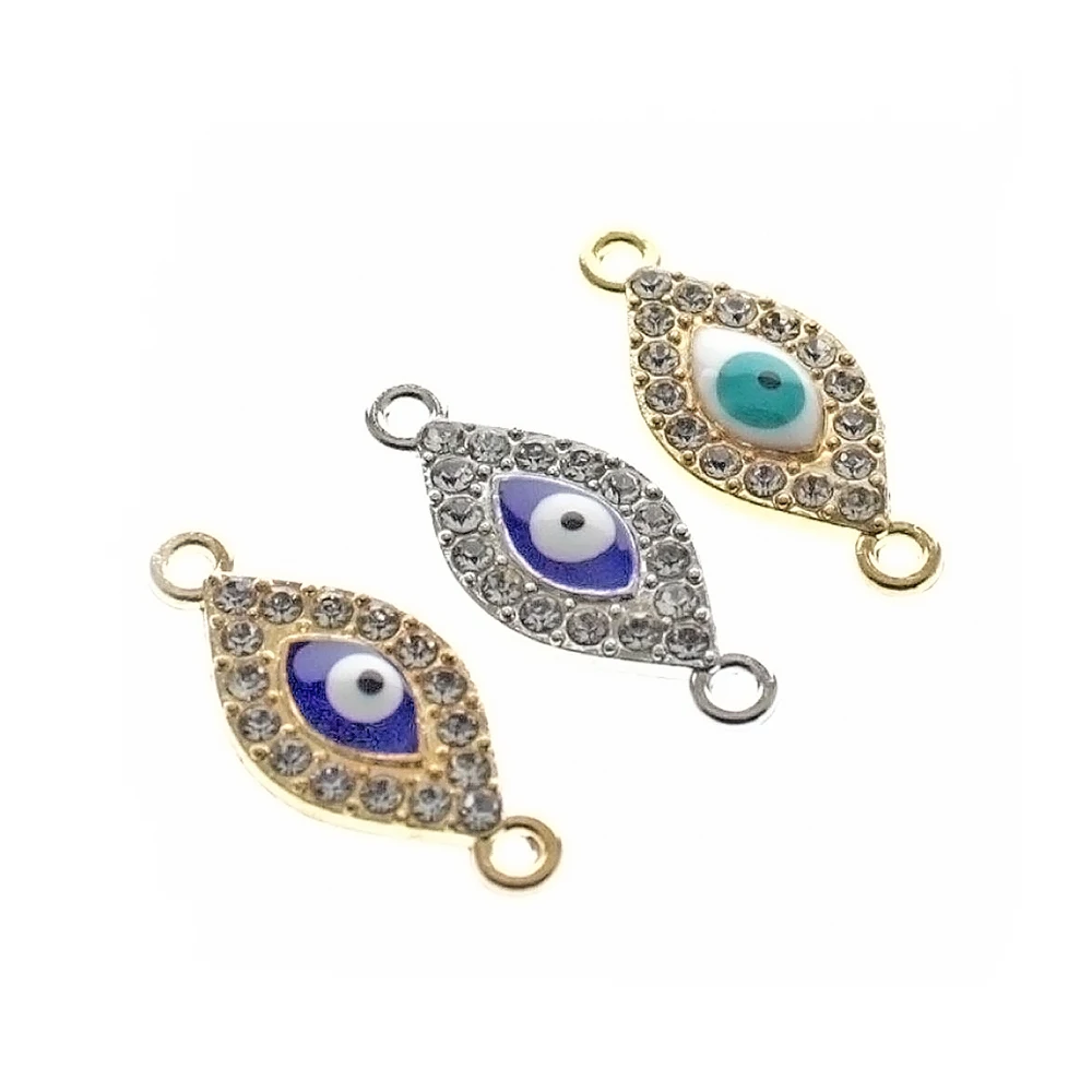 Tevida R06 20 шт. 3D очаровательные Овальные Кристаллы сглаза россыпью бусины DIY для