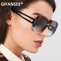 square oversized gradient sunglasses hollowed out leg women vintage big eyeglasses brand designer lady shade oculos uv400 female