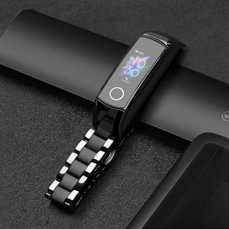 

Сменный ремешок для honor band 5 4, керамический браслет с регулируемым размером, быстросъемный браслет для honor band 5