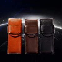 handmade pu leather mini pen bag eco friendly pencil case pen bag pouch for stationery supplies bag
