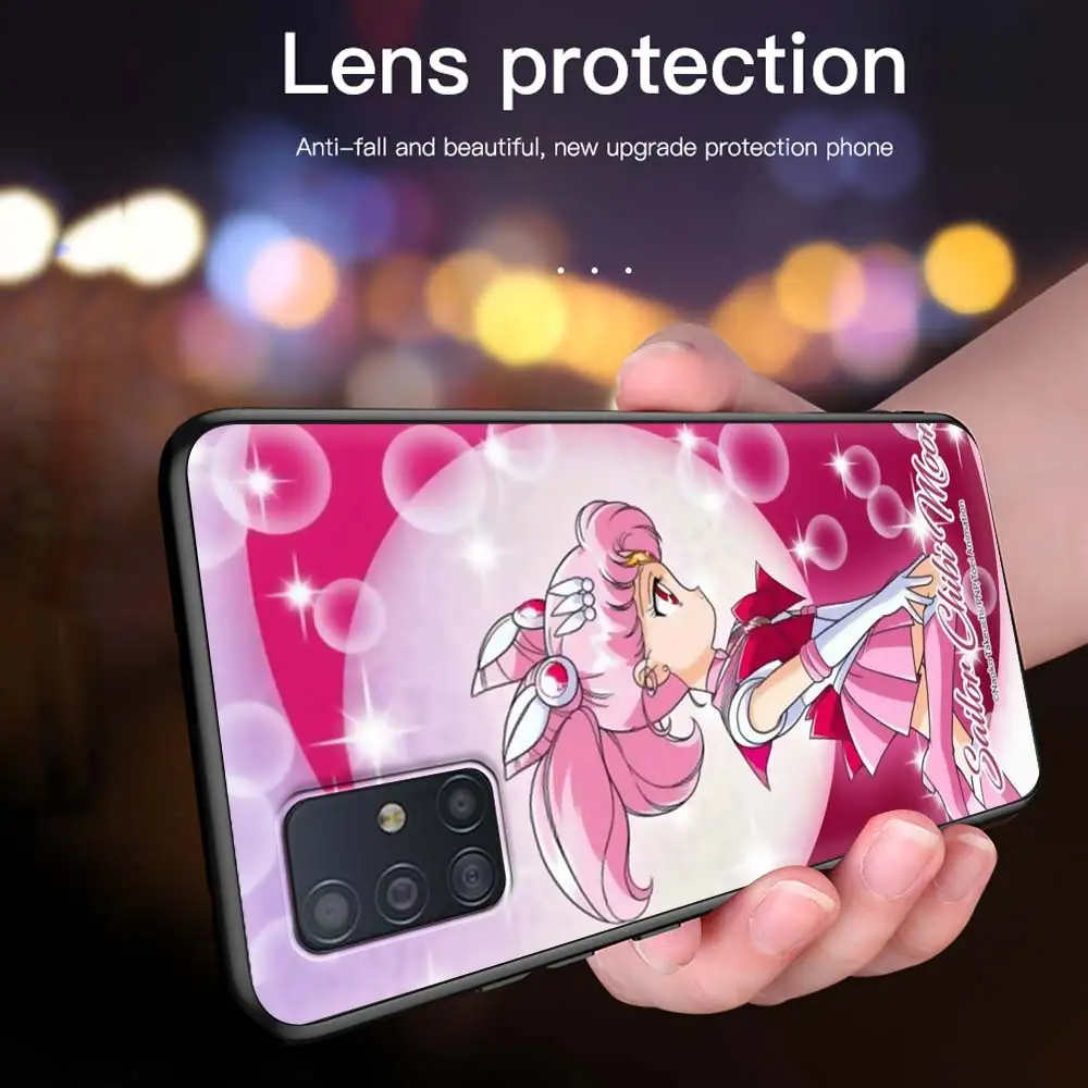 

Sailor Moon Amine Case For Samsung Galaxy A51 A71 A21s A31 M31 A12 A41 A11 A42 5G M51 M30s Casos Black Soft Phone Fundas