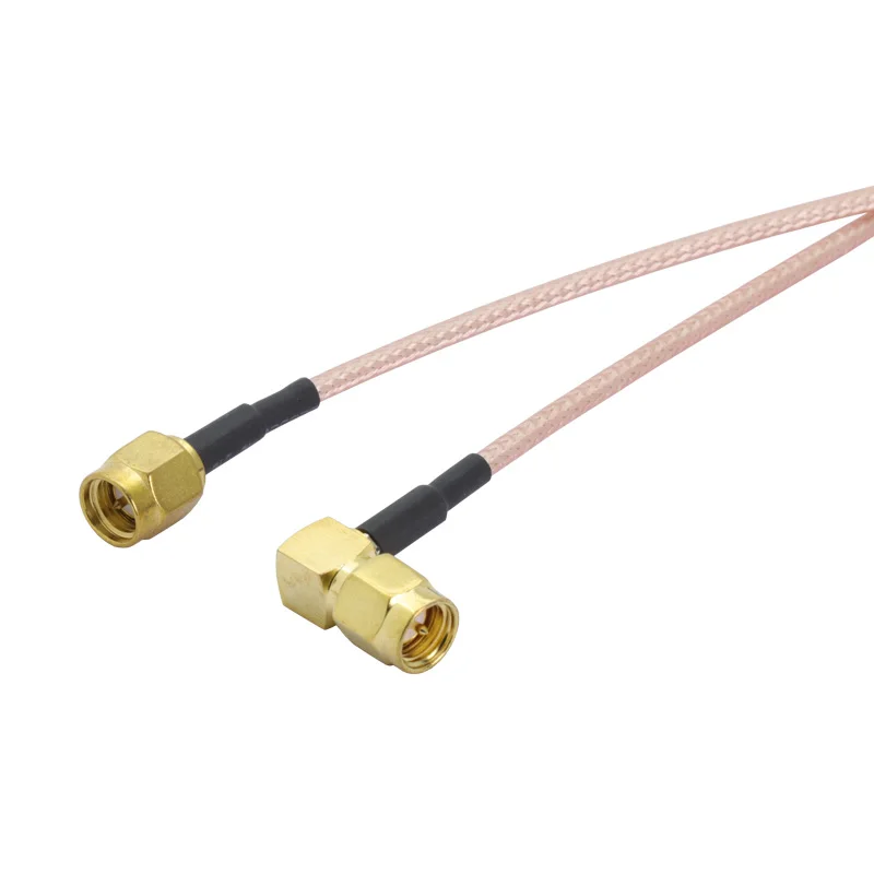 100 шт./лот прямоугольный SMA штекер Разъем RF коаксиальный кабель RG316 ОТРЕЗОК кабеля