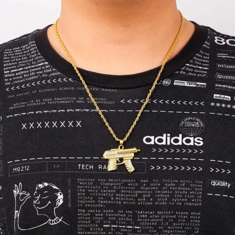 2019 Роскошная подвеска в стиле хип хоп из золотого сплава с микро вставкой циркона