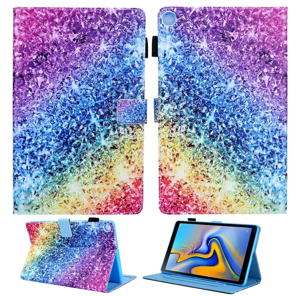 Противоударный чехол с принтом для Samsung Galaxy Tab A 8," дюймов S-Pen SM-T290 SM-T295 чехол для планшета кожаный флип чехол-подставка