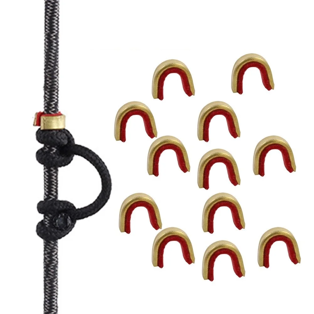 

6 15 30pcs Archery Bow String Nock Points Buckle Clip Knocks Brass Archery Bow Accessories Durable Hunting Accessories