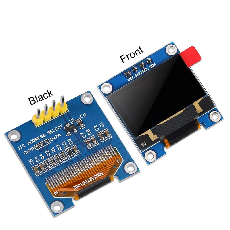 Модуль ЖК дисплея 0 96 дюйма серийный желтый синий 128X64 I2C SSD1306 12864 плата экрана для