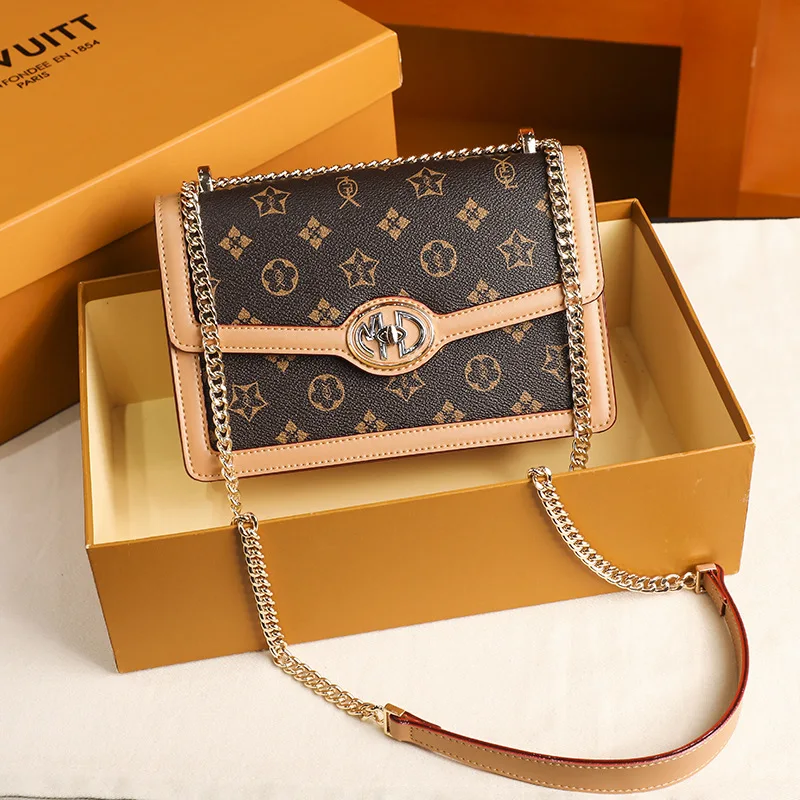 

Small bag women's bag small bag women's 2021 new fashion leather differential bag versatile chain sling small square Bag Fashion