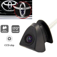 car vehicl front view logo embeded camera for toyota waterproof wide degree parking camera