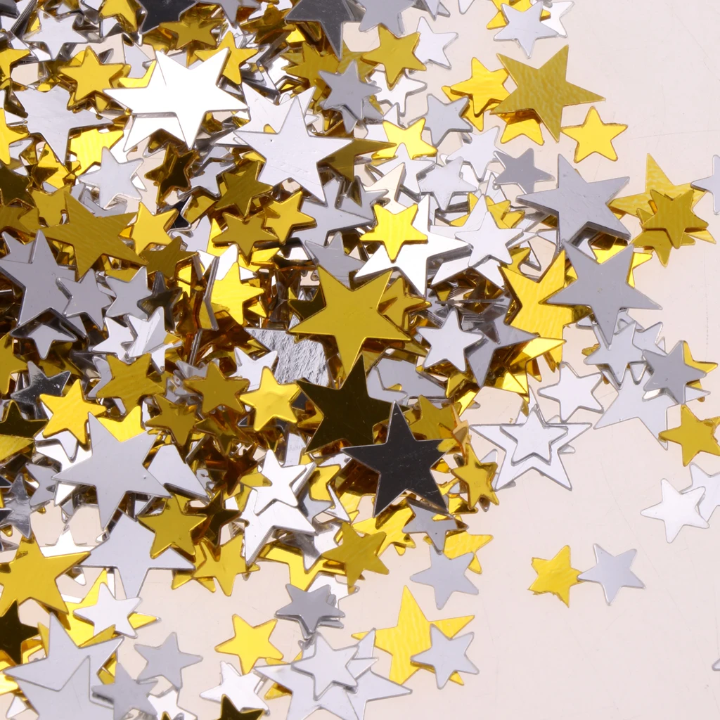 Горячая Распродажа 6/10 мм маленькие звезды стол конфетти разбрызгивает метание