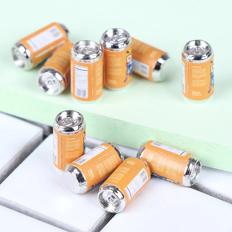 10 шт./лот бутылки банки для пива 1:12 миниатюрная мебель кукольного домика