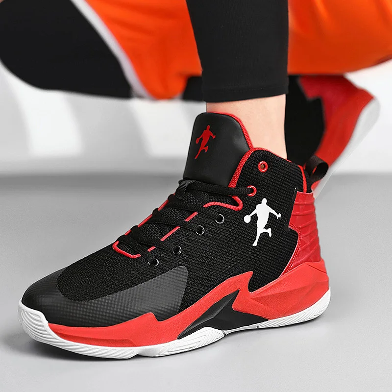 Кеды мужские высокие амортизирующие кроссовки для баскетбола дышащие активного