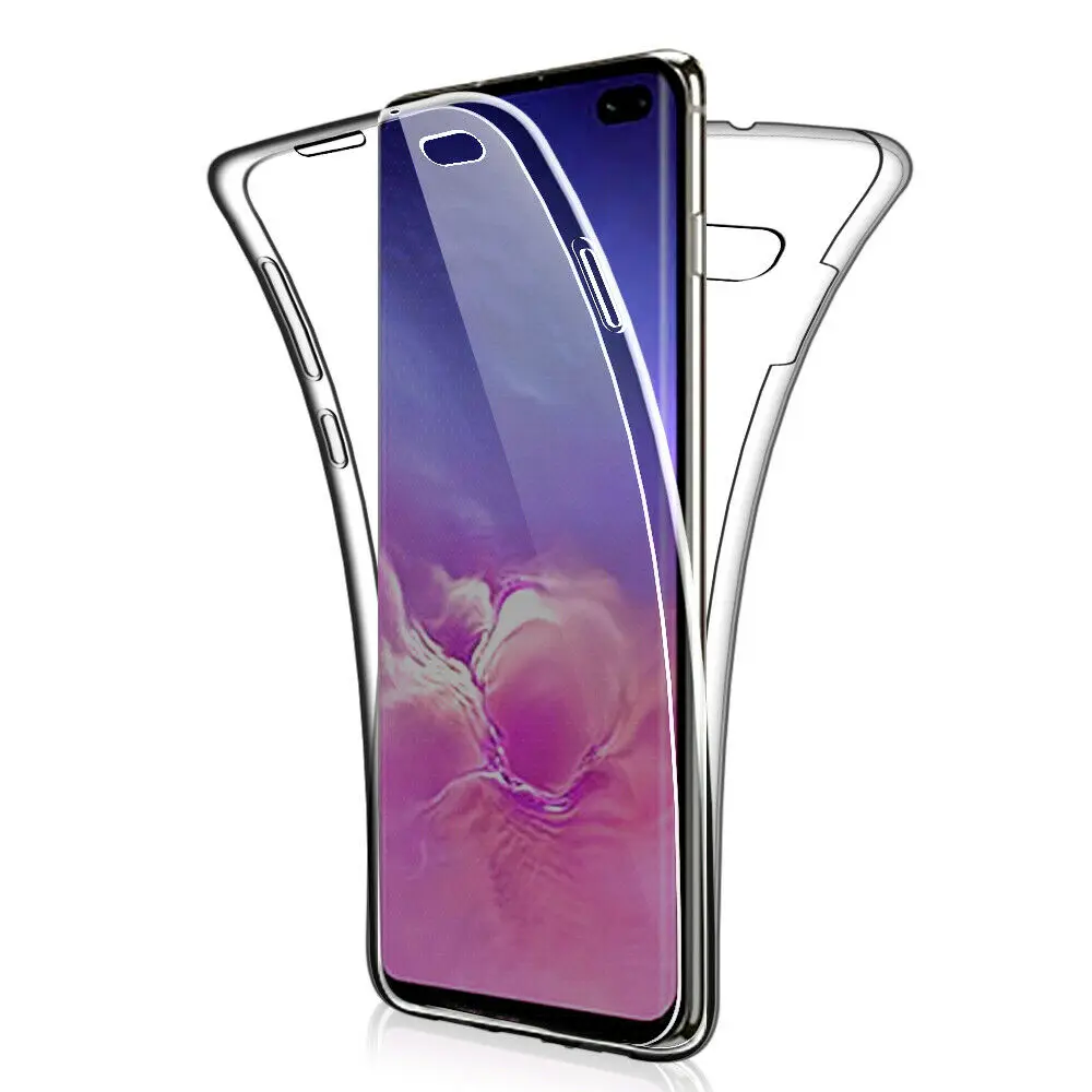 360 двойной силиконовый чехол для Samsung Galaxy S10 Lite S10E E S8 S9 Plus A3 A5 A6 A7 A8 A9 J3 J4 J5 J6 J7 Neo 2018 2017