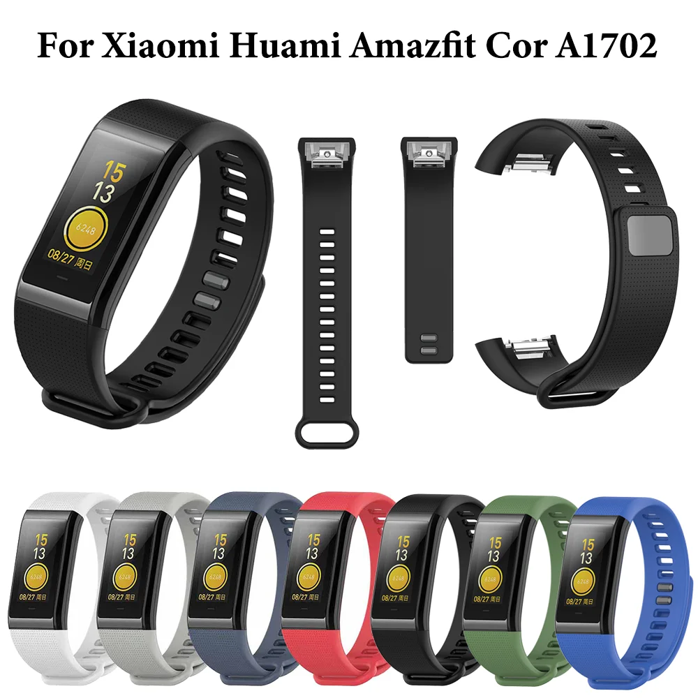 Спортивные силиконовые сменные часы ремешок для Xiaomi Huami Amazfit Cor A1702 английская