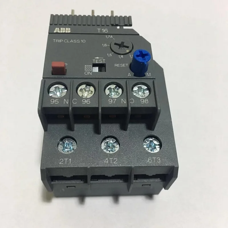 

ABB T16 thermal overload relays T16-0.13 T16-0.17 T16-0.23 T16-0.31 T16-0.41 T16-0.55 T16-0.74 T16-1.0 T16-1.3 T16-1.7