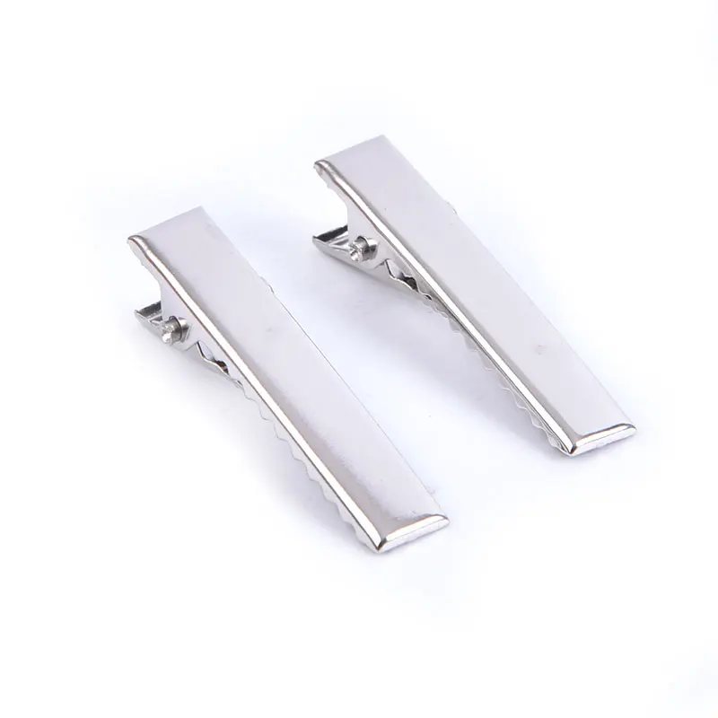 

50Pcs Hair Pin Hairdressing Tools Silver Flat Metal Hair Clips Barrette Hairpins For Bows DIY Accessories
