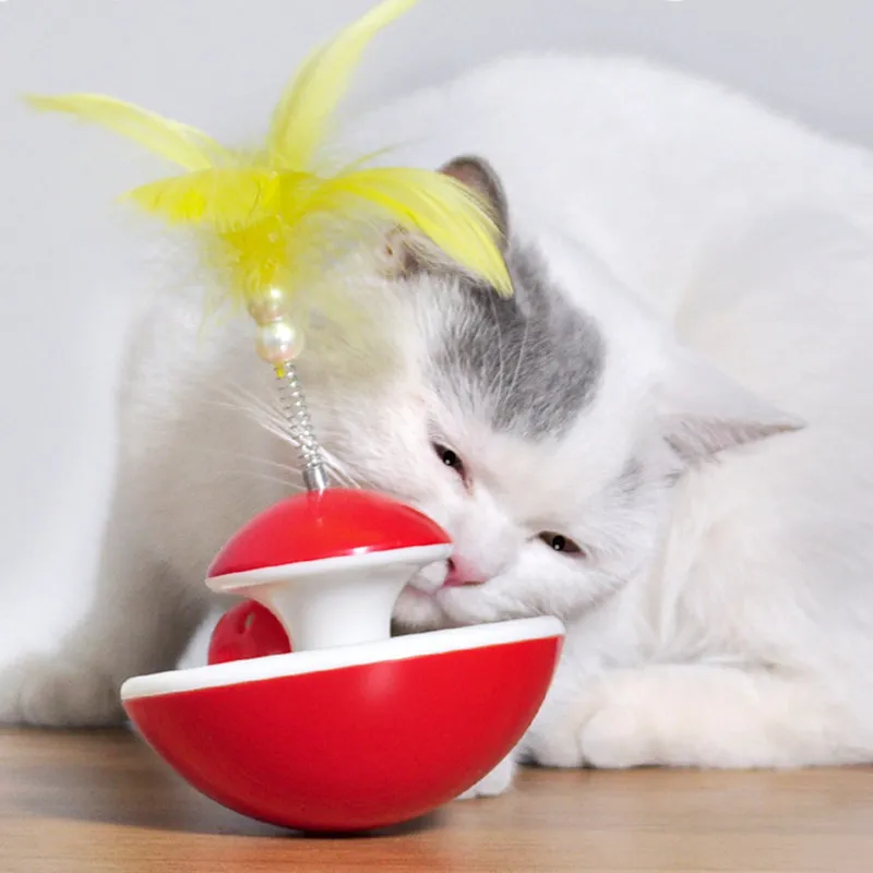 

Cat Toy Feather Toys for Cats Playing Ball Not Fall Bell Ball Pet Supplies Feather Toy Cat Accessories Pet Products Cats Toys