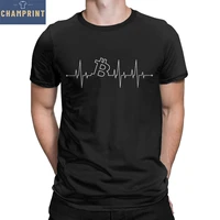 bitcoin heartbeat men t shirt btc crypto t shirts currency cryptocurrency novelty tee shirt pure cotton birthday present clothes