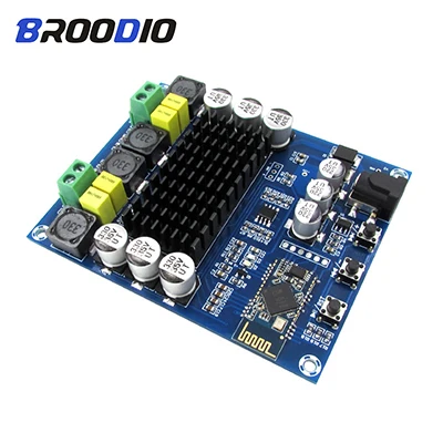 Bluetooth двухканальный 120 Вт* 2 Цифровой усилитель модуль TPA3116D2 Bluetooth аудио усилители доска DC12-24V для дома динамик - Цвет: amplifier board